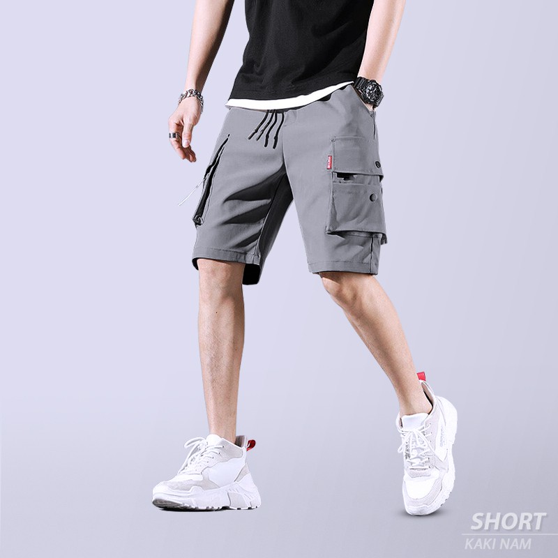 Quần short nam kaki mã TT13💥FREESHIP💥 Quần thể thao tập gym dáng lửng mùa hè cạp chun túi hộp phong cách | BigBuy360 - bigbuy360.vn