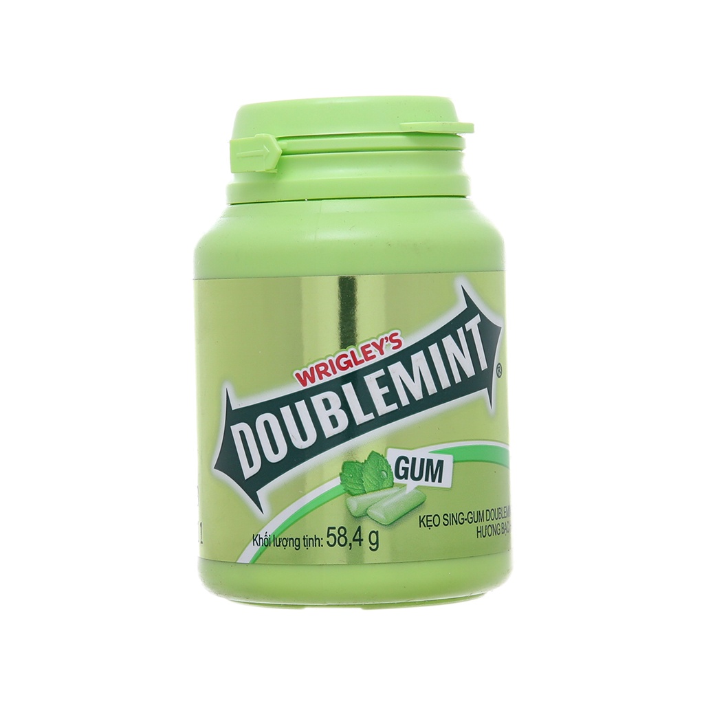 Kẹo Sing-gum Doublemint Hương Bạc Hà (Lọ 58.4g)