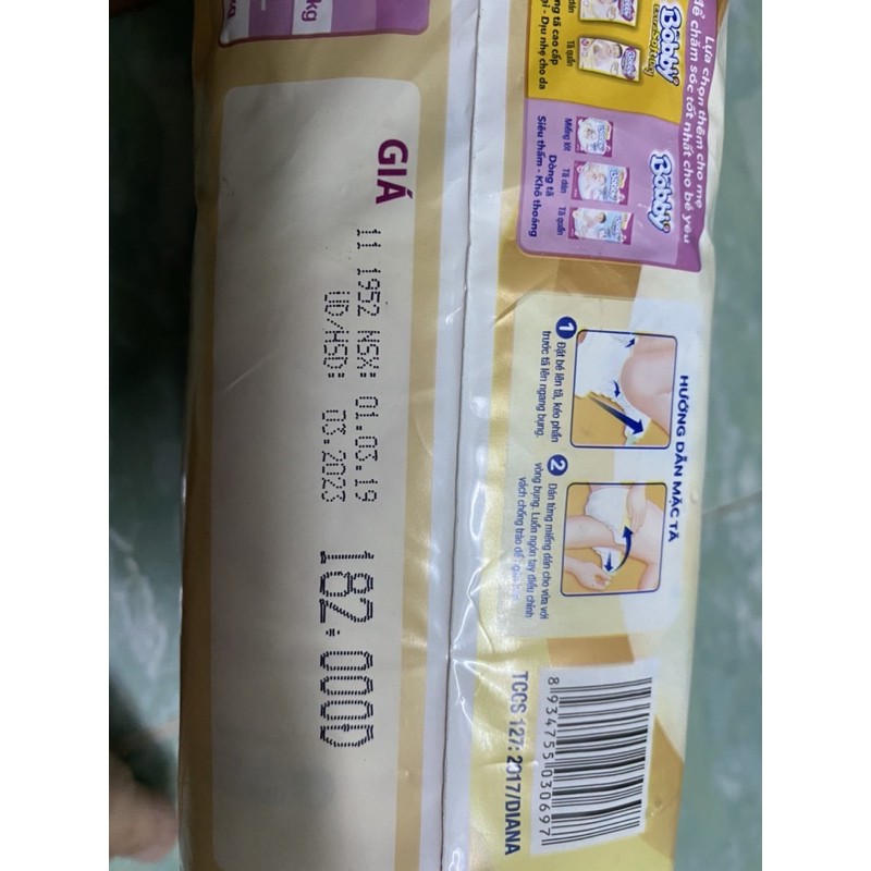 tã dán bobby extra softdry Xs 48 miếng - S40 miếng