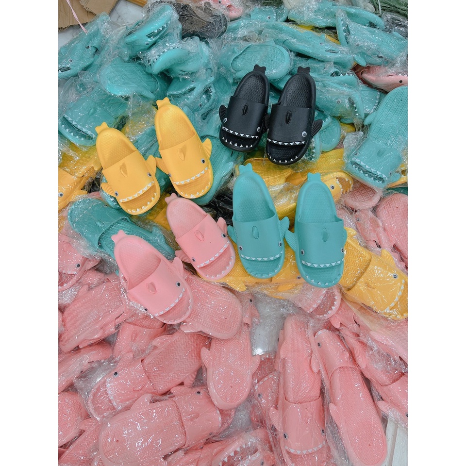 Dép bánh mì nữ, dép cá mập nhiều màu  đế độn siêu nhẹ chất liệu EVA size kép 36-41