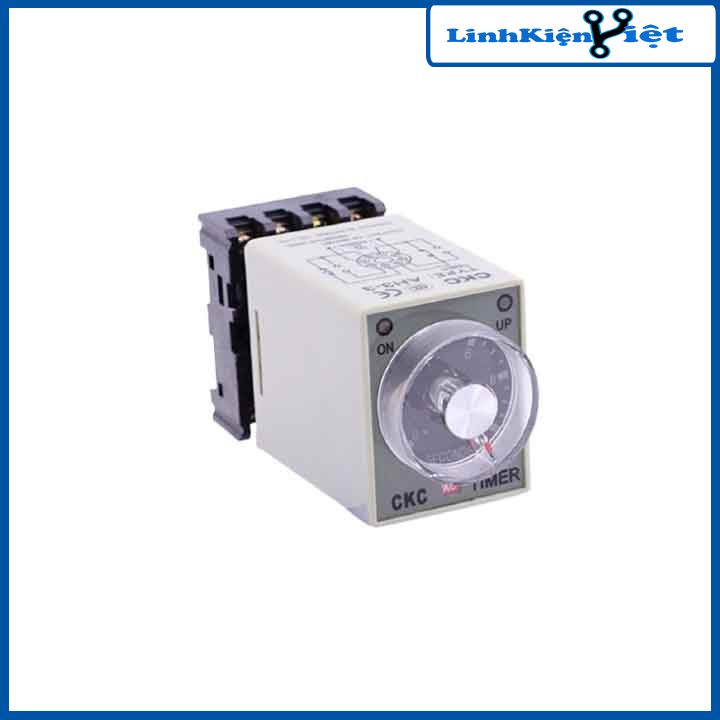 Relay thời gian, timer hẹn trễ CKC AH3-3 điện áp 220VAC 10s (Hàng thanh lý)