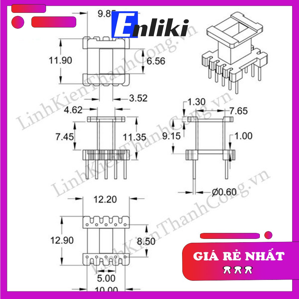 E13 EE13 (5+5) Biến Áp Xung