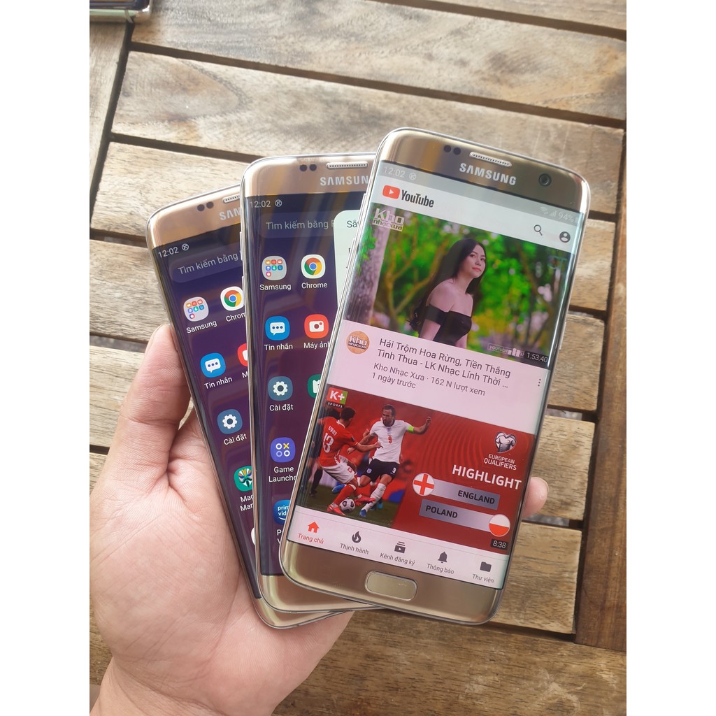 Điện Thoại Samsung Galaxy S7 Edge đẹp sang trọng cấu hình Ram 4GB/32GB Màn hình Cong 5.5''