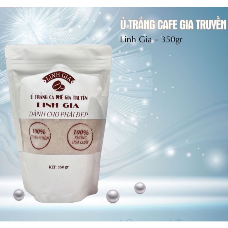 Bột cafe ủ trắng LINH GIA (100% thiên nhiên), tẩy da chết, làm đẹp da, chống lão hóa hàng chính hãng