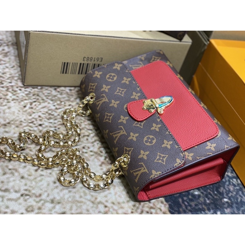TÚI ĐEO CHÉO NỮ DÂY XÍCH L.V.1678 PALLAS CHAIN FULLBOX SMANA BAGS HỎA TỐC