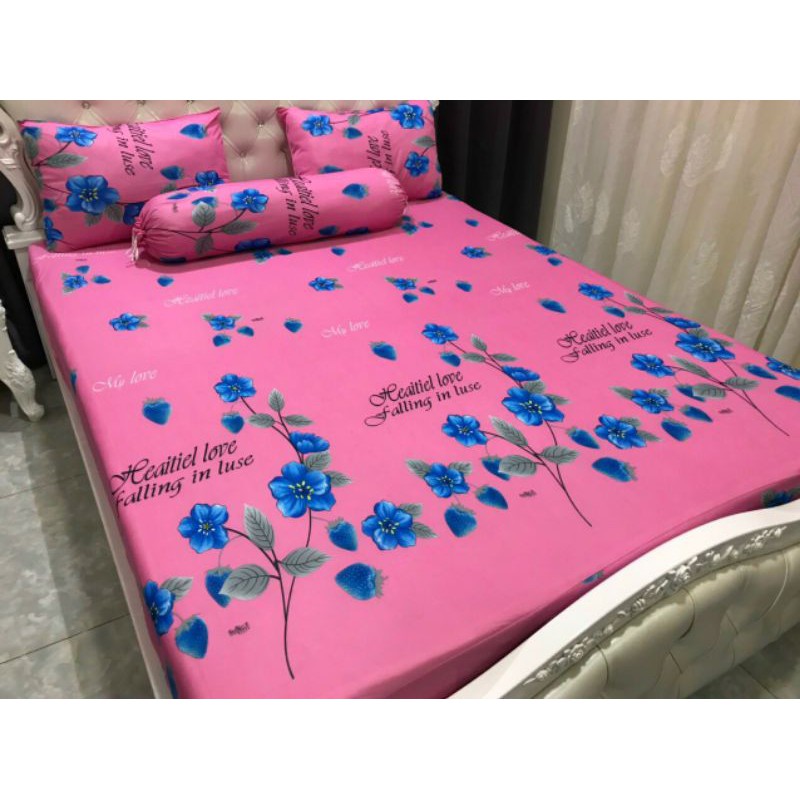 Bộ drap thun lạnh in 3D [ XẢ KHO] inbox chọn màu | BigBuy360 - bigbuy360.vn