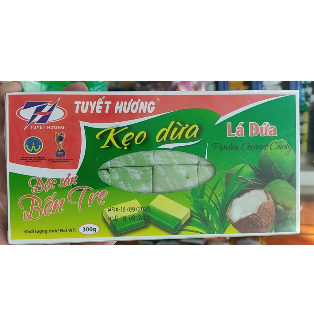 Kẹo Dừa Bến Tre Tuyết Hương hộp 300g