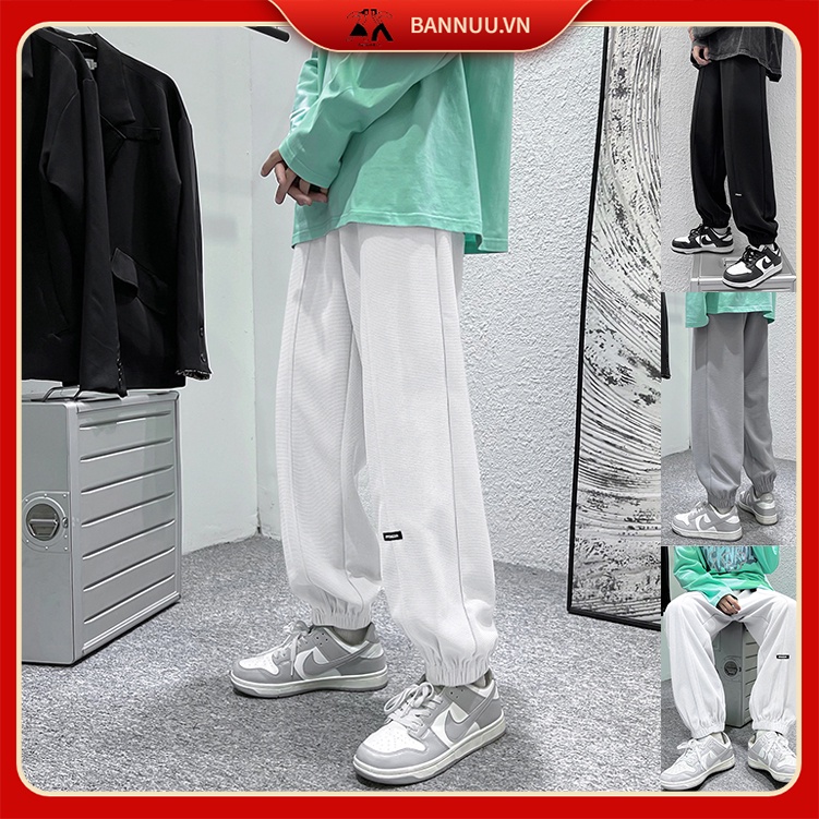 Quần Jogger Màu Trơn quần baggy nam Phong Cách Hàn Quốc quần thể thao nam dài Thời Trang quần tây nam