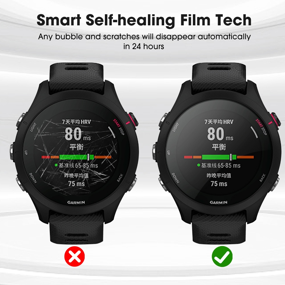 1 Miếng Dán Màn Hình HD Bằng TPU Mềm Trong Suốt Siêu Mỏng Chống Sốc Cho Garmin Forerunner 255S