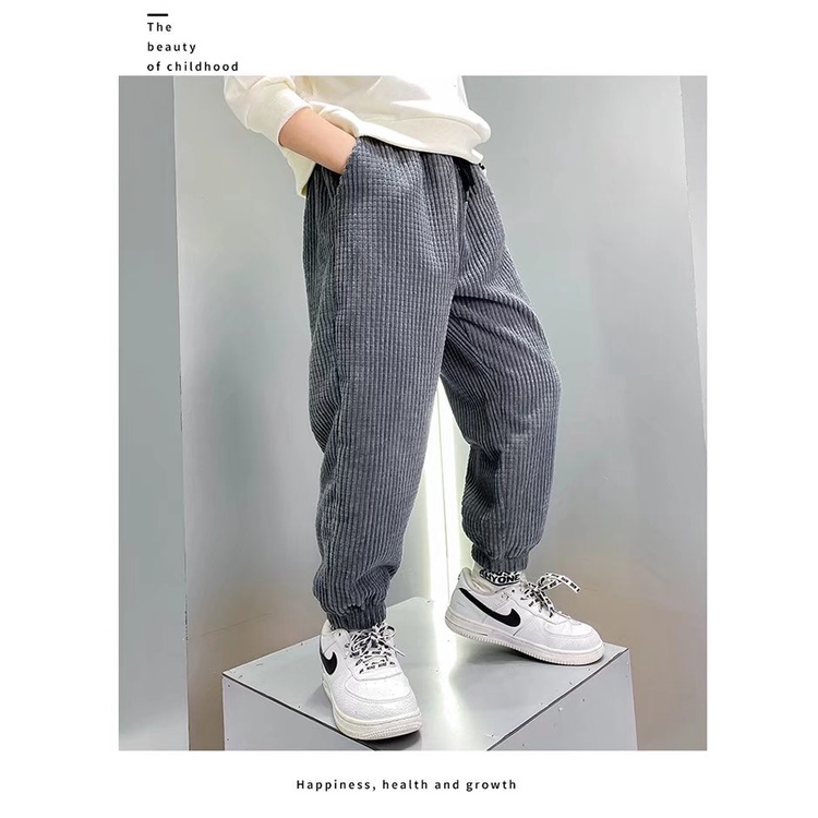 Quần Dài Lưng Thun Thời Trang Mùa Đông Cho Bé Trai