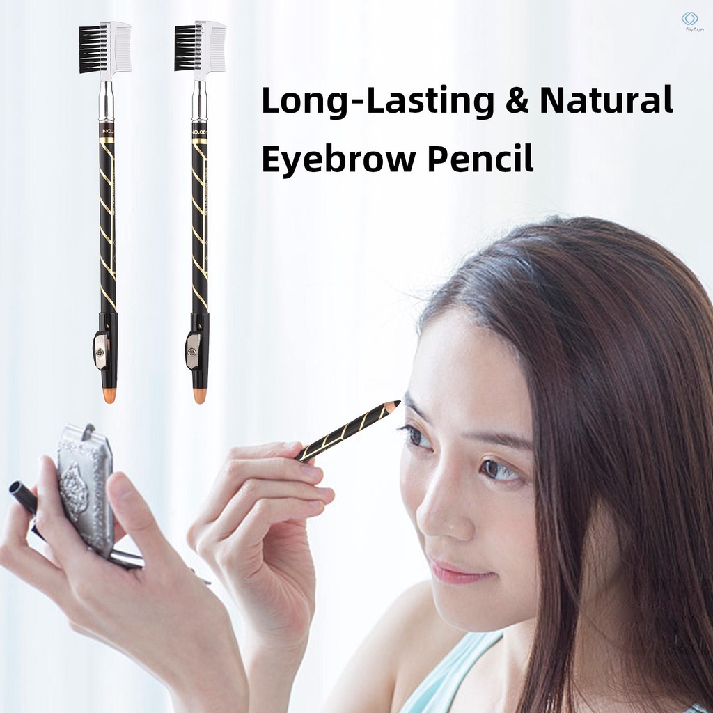 Bút chì kẻ lông mày 2 trong 1 màu sắc chống nước chống mồ hôi lâu trôi kèm đồ chuốt
 | BigBuy360 - bigbuy360.vn