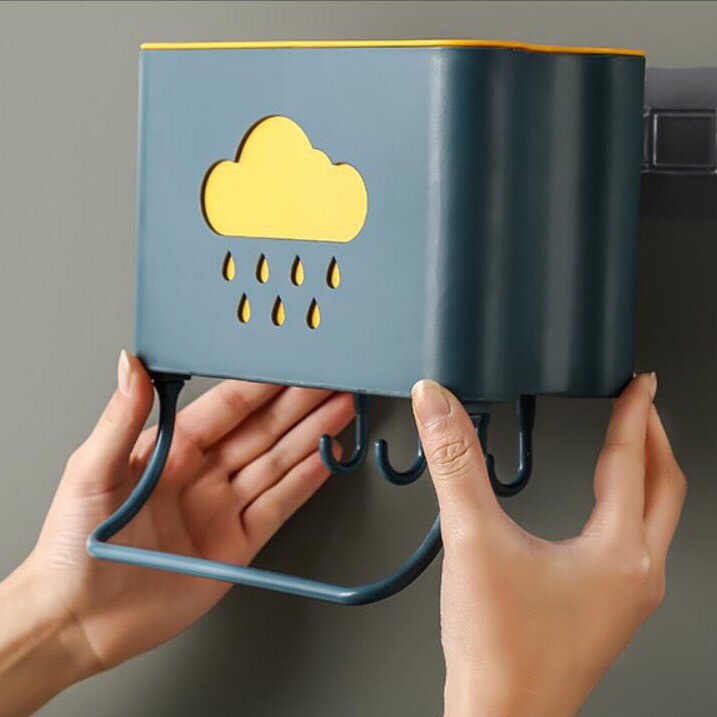 Kệ dán tường đựng muỗng đũa đa năng