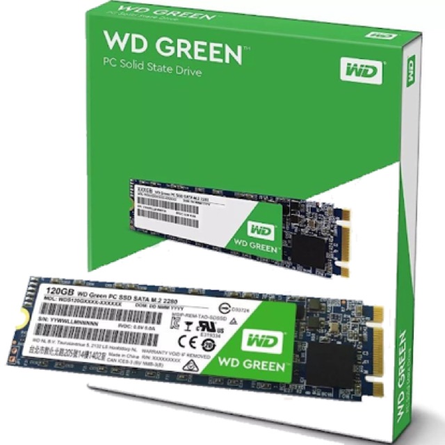 Ổ Cứng SSD WD 120GB green m.2 2280 sata