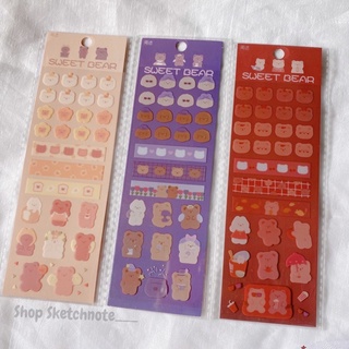 Sticker gấu cute ST091