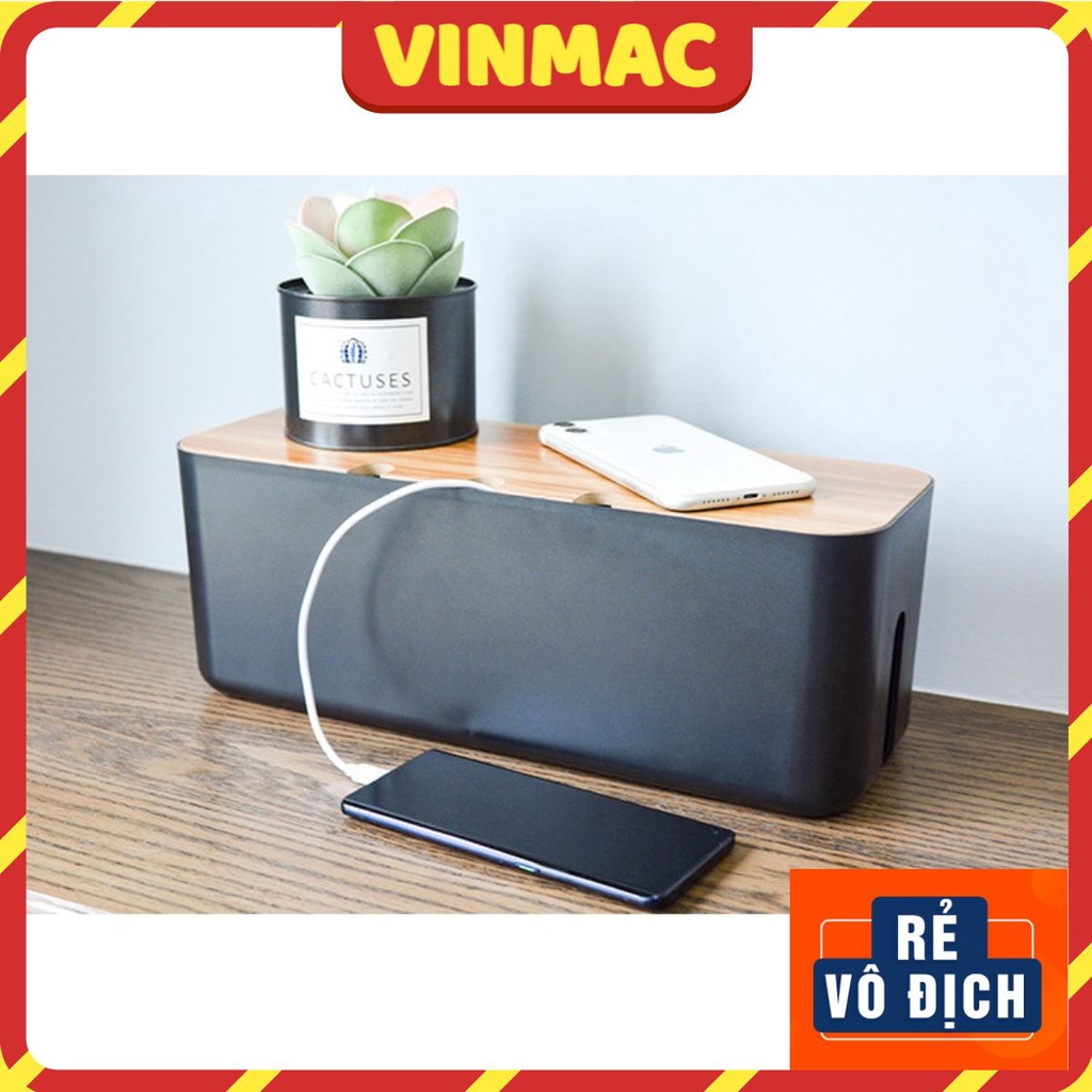 COMBO HỘP ĐỰNG Ổ ĐIỆN CHỐNG GIẬT BẰNG NHỰA SẮP XẾP KHÔNG GIAN GIA ĐÌNH, VĂN PHÒNG GỌN GÀNG NGĂN NẮP