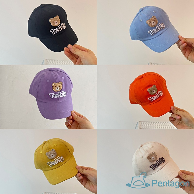 Mũ Lưỡi Trai Unisex Thêu Chữ Bear Cho Bé