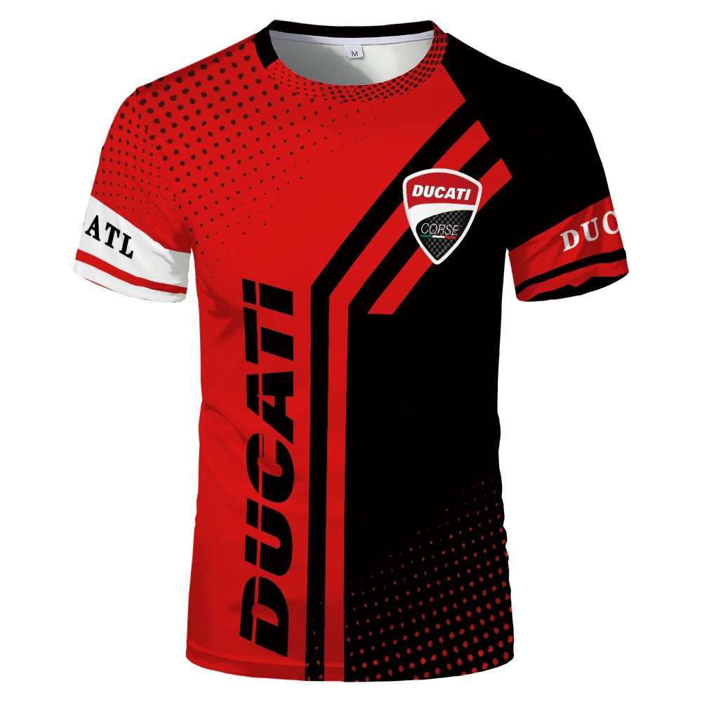 Áo Thun Thể Thao Tay Ngắn Cổ Tròn In Hình DUCATI 3D Thời Trang Đường Phố 2022 Cho Nam Và Nữ