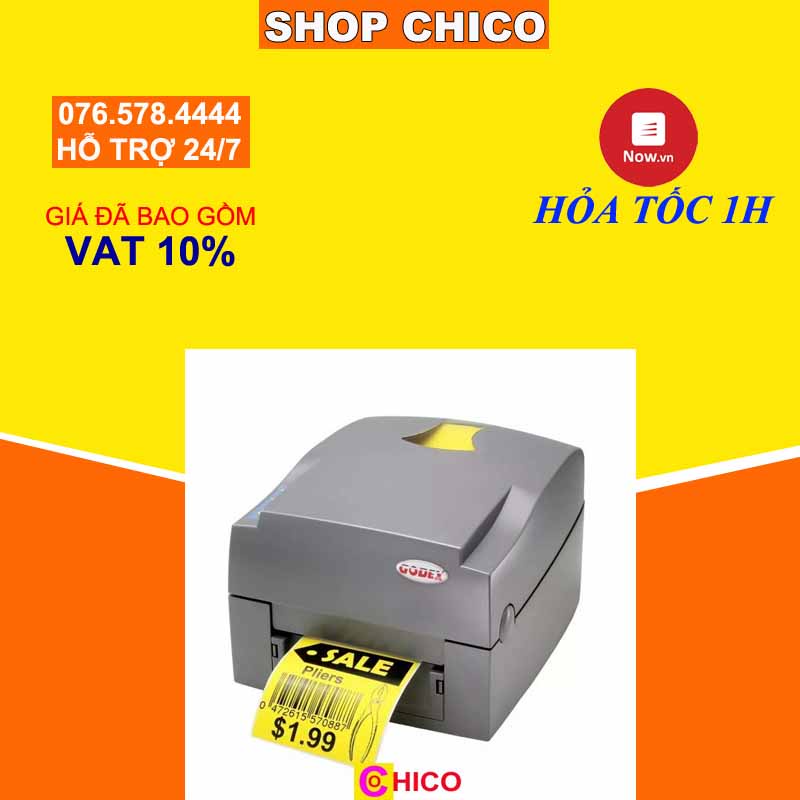 [Sale 5%] Máy in mã vạch Godex EZ 1100 Plus chính hãng giá rẻ bảo hành 24 tháng