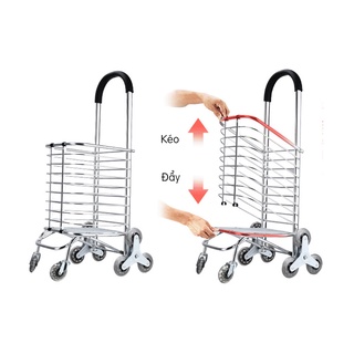 Xe Kéo Đi Chợ, Leo Cầu Thang Gấp Gọn Đa Năng XK04