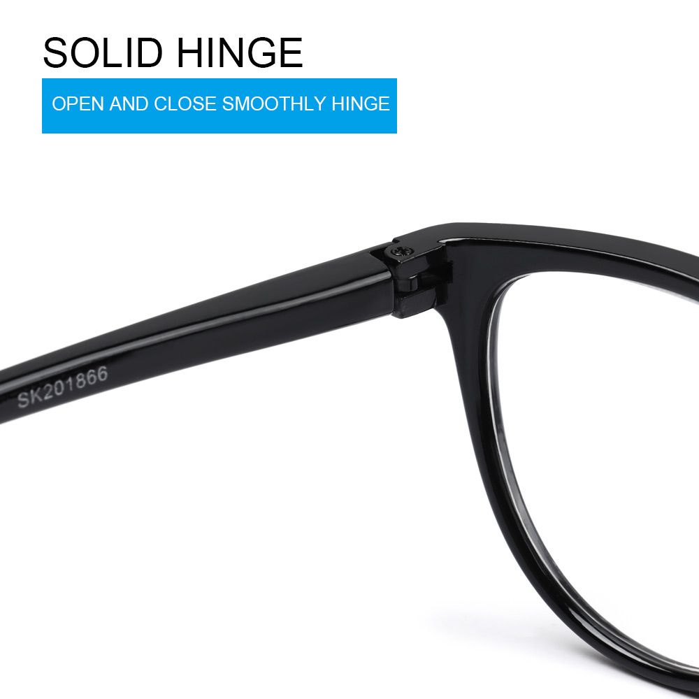 Kính đọc sách chống mệt mỏi bằng nhựa resin tròng kính tròn cổ điển thời trang cho nam và nữ