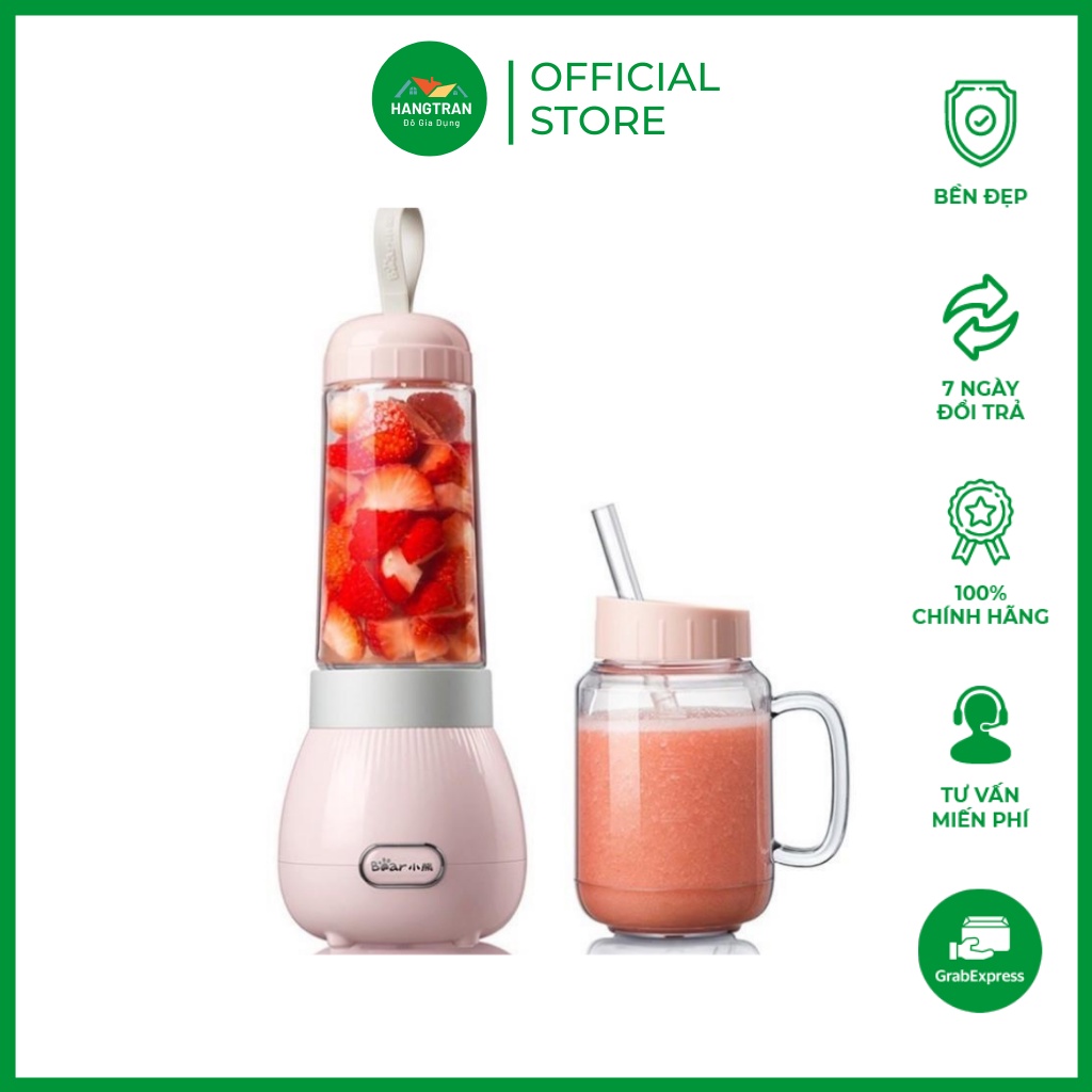 Máy Xay Sinh Máy xay sinh tố cẩm tay Bear loại 2 cối,tiện lợi... - Gia Dụng Gia Đình