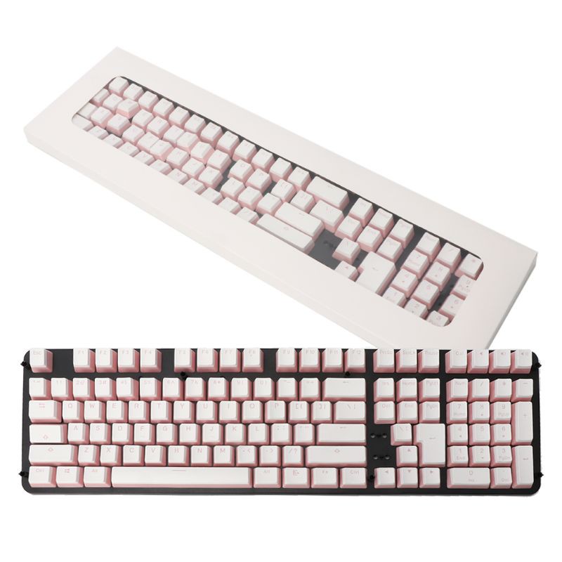 Bộ 108 nút bàn phím thay thế màu hồng cho OEM Cherry MX gh60