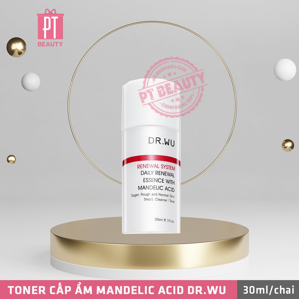 [Dr.wu] Toner Mandelic Acid giúp làm sạch sâu, tái tạo da 30ml
