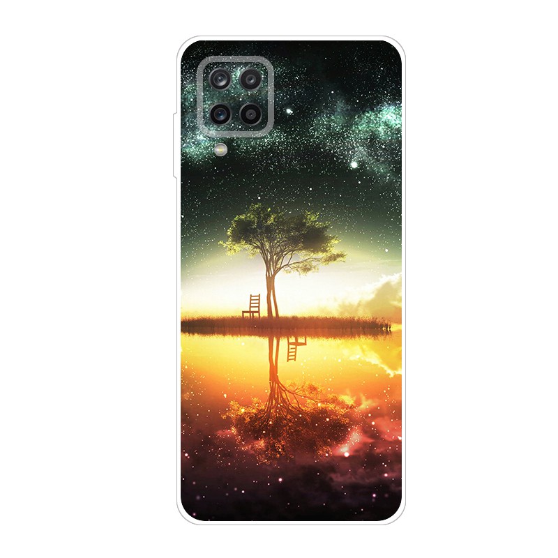 Ốp điện thoại silicon TPU mềm hình hoạt họa cho Samsung Galaxy A12