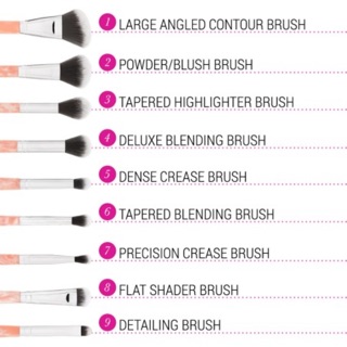 Bộ cọ BH Cosmetics Rose Quartz 9 Piece Brush Set