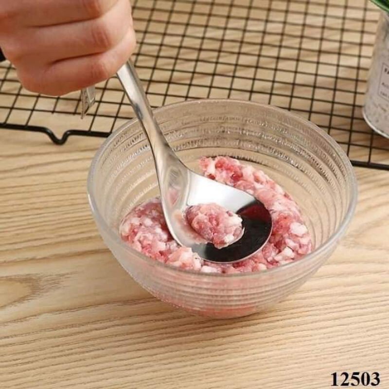 Thìa muôi làm thịt viên và mọc, thìa inox 304 dụng cụ nhà bếp - OSIN Tổng kho gia dụng