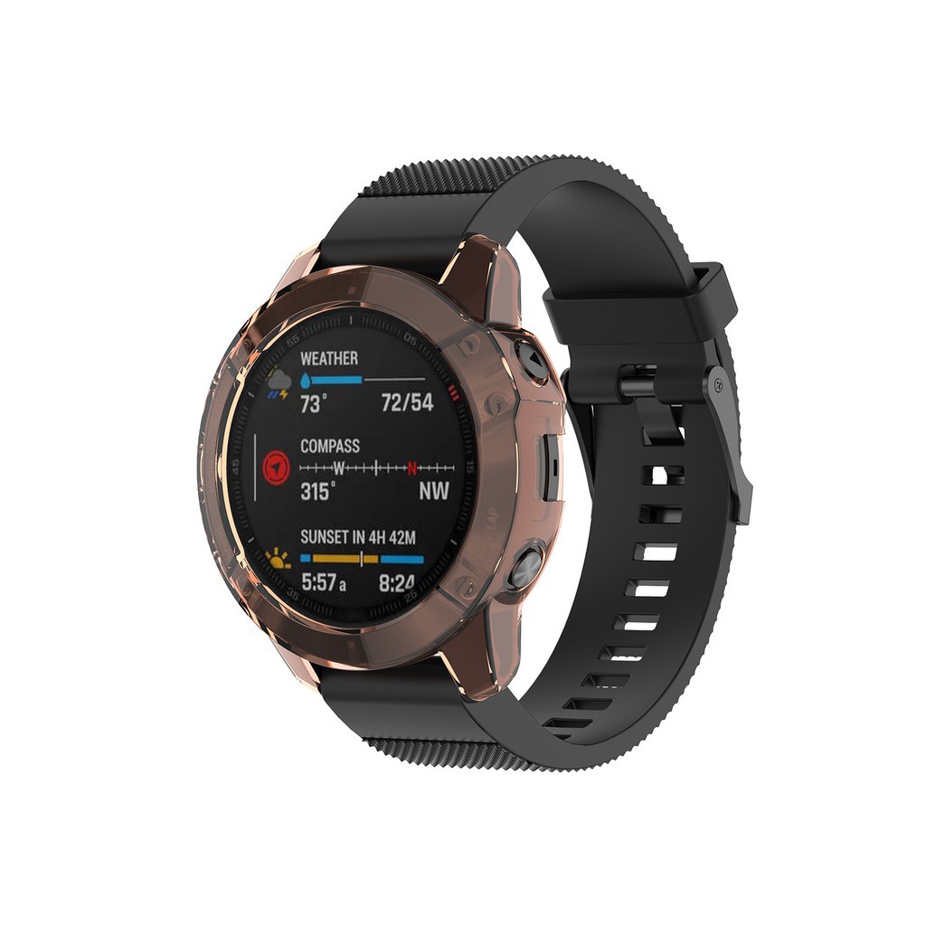 Case Cover For Garmin Fenix 6 6Pro / 6S 6Spro / 6X 6Xpro Smart Watch Frame Shell Skin TPU Protector Protective Accessories For Fenix6 Soft Ultra-Slim Fast Delivery