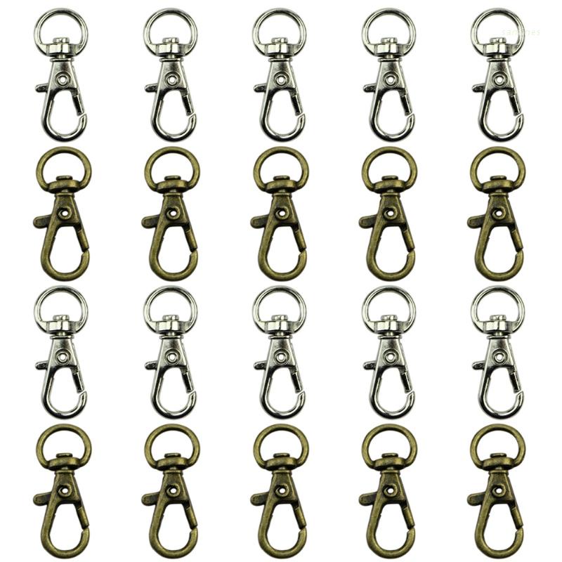 Set 10 Móc Khóa Xoay Tròn Chuyên Dụng Cho Túi Xách DIY