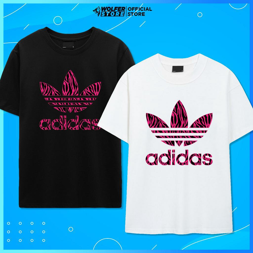 Áo Phông Áo Thun Adidas Cotton Co Giãn Cao Cấp Unisex Nam Nữ Đẹp Zebra Họa Tiết Da Báo - Adidas Zebra