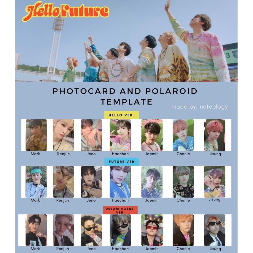 Bộ ảnh photocard fanmade NCT DREAM Hello Future PTB Kihno NCT31