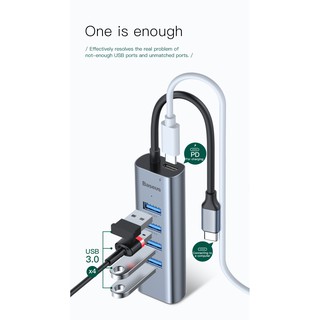 Bộ chia HUB Baseus Type C To USB 3 Hub