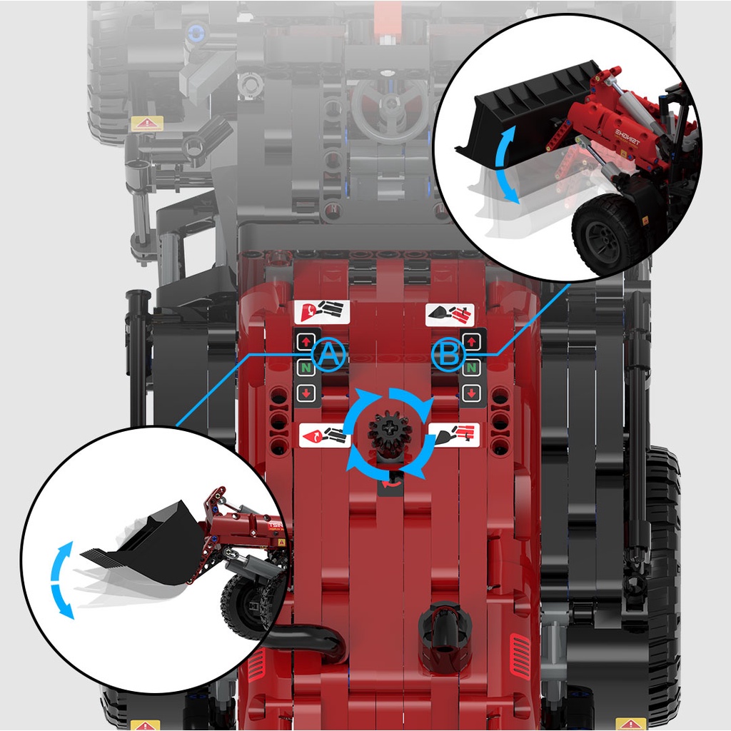 Mô hình lắp ghép máy xúc màu đỏ phiên bản 2022  - Chính hãng Xiaomi OneBot