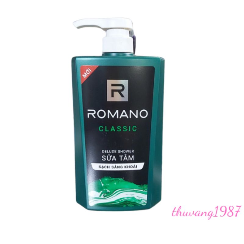 Dầu gội- sữa tắm -tắm gội Romano classic 650g-900g