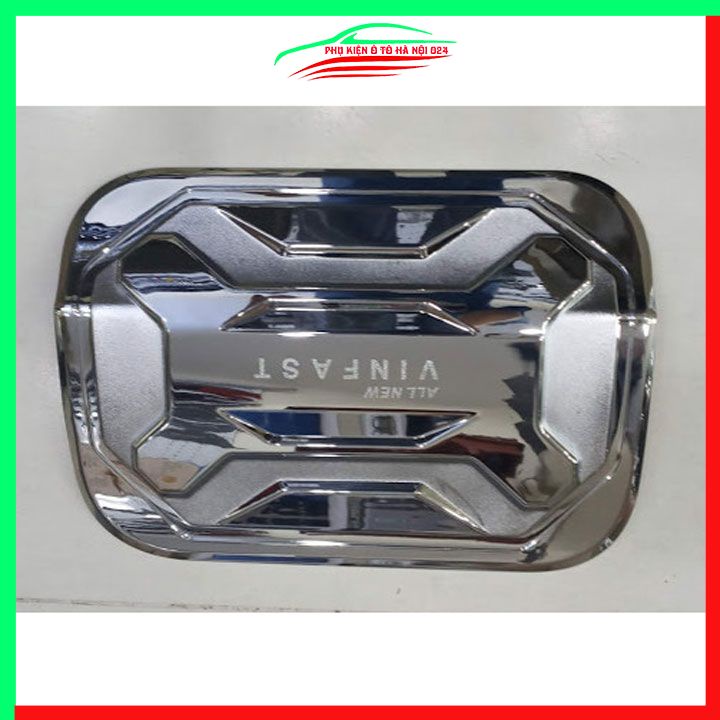 Ốp nắp xăng Vinfast Lux A 2020-2023 mạ crom bảo vệ chống trầy trang trí ô tô