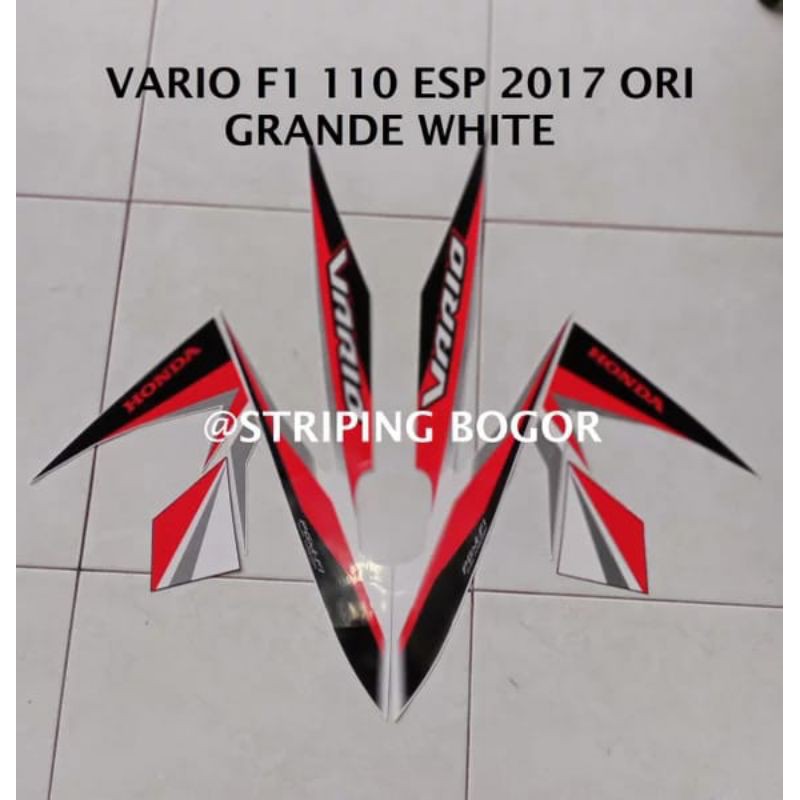Dải Dán Màu Trắng Cho Xe Honda Vario Esp 110 2017-2018 Grande