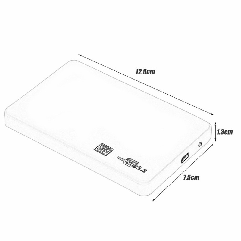 Hộp Đựng Ổ Cứng Ngoài 2.5 Inch Usb Hdd Sata Sang Usb 2.0 Kèm Cáp Usb | BigBuy360 - bigbuy360.vn
