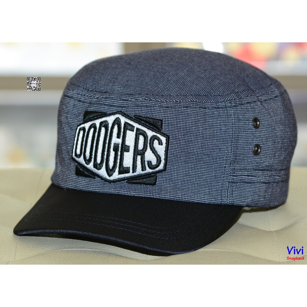 Mũ nón lính hộp mỏ cục lưỡi trai ngắn Dodgers ML--B bóng chày thời trang ( Hình thật )