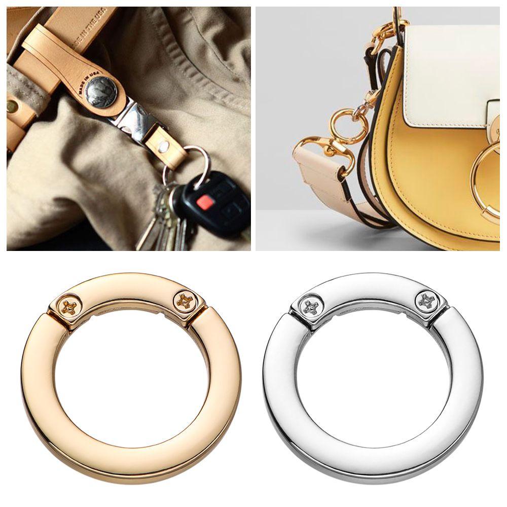 Set 1 / 2 Móc Khóa Túi Xách Hình Chữ O Bằng Hợp Kim Kẽm Chất Lượng Cao