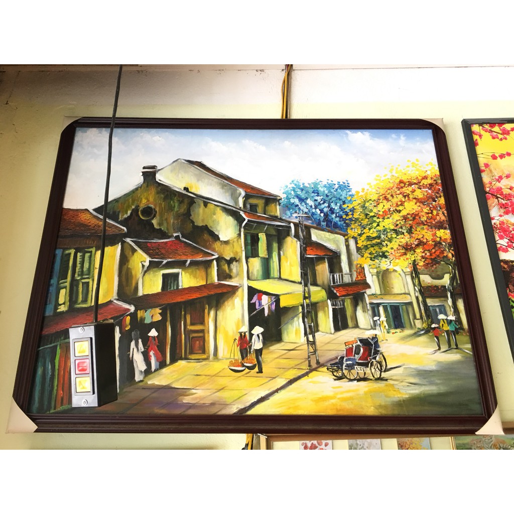 tranh phố cổ xưa hà nội