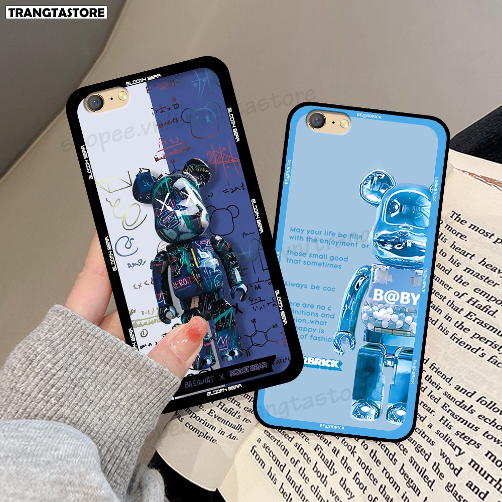 Ốp Oppo A39 / A57 / A71 / F3 Lite in hình gấu Bearbrick,Mountain,xanh,đen,đỏ giá rẻ