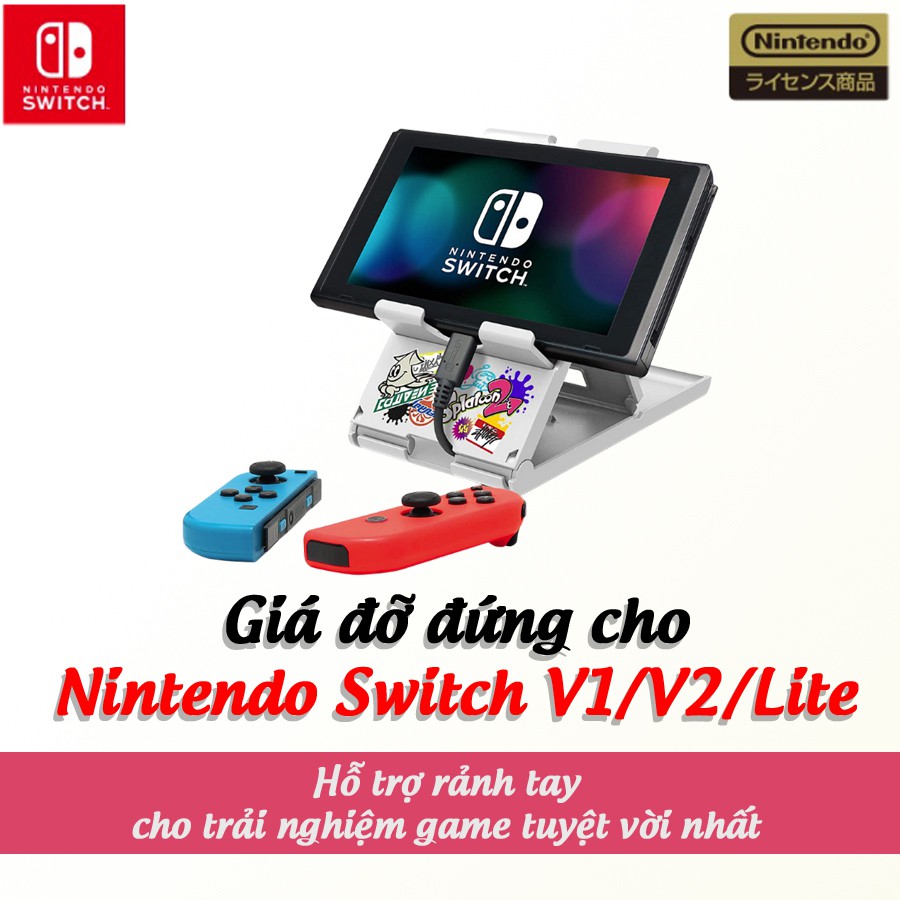 Đế dựng Nintendo Switch, Giá đỡ Switch điều chỉnh nhiều góc độ - hàng chính hãng Hori