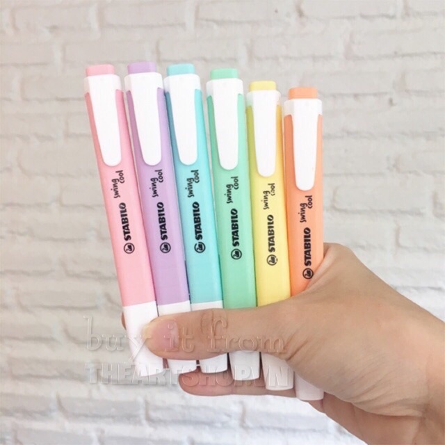 Bút highlight STABILO màu pastel siêu đẹp, siu dễ thương!! ☺️