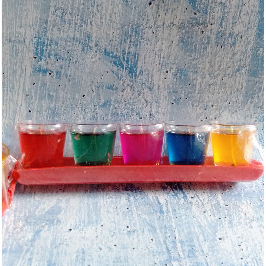 Đèn Cầy Ly Sáp Gel 5 Màu Sắc - Lộc Phúc