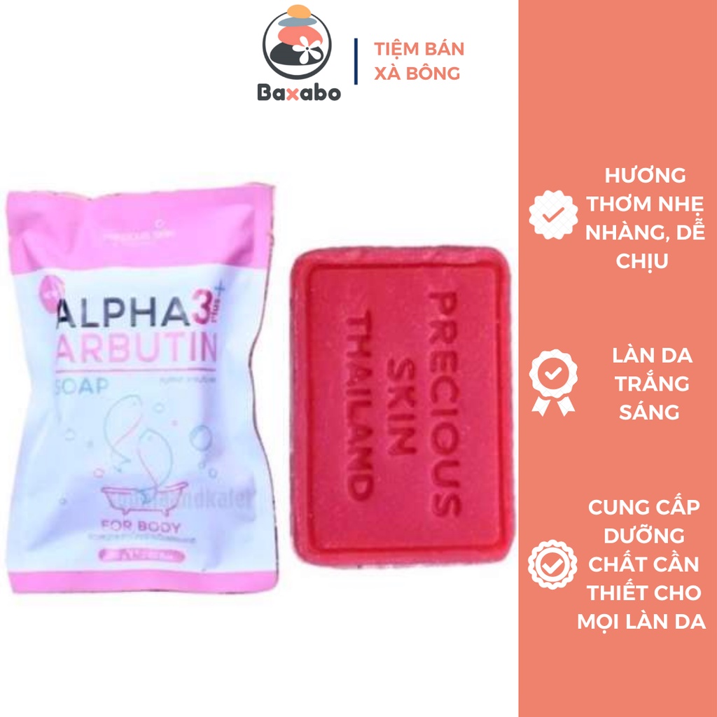 XÀ BÔNG TRẮNG DA ALPHA ARBUTIN 3PLUS THÁI LAN CHÍNH HÃNG 80GR - HÀNG CÓ SẴN - TẶNG KÈM TÚI LƯỚI TẠO BỌT CAO CẤP | BigBuy360 - bigbuy360.vn