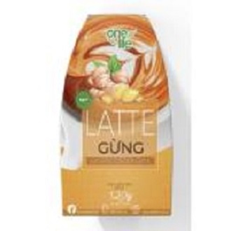 Halal Bột Trà Sữa Latte Gừng ONELIFE Hộp 120gr hòa tan uống liền thơm ngon, béo bùi