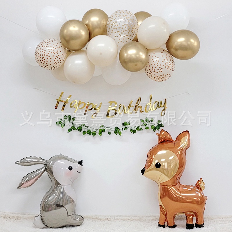 SET trang trí sinh nhật Handmade kiểu Hàn Quốc dễ trang trí tại nhà [Tặng kèm BƠM + KEO + DÂY KẾT BÓNG]